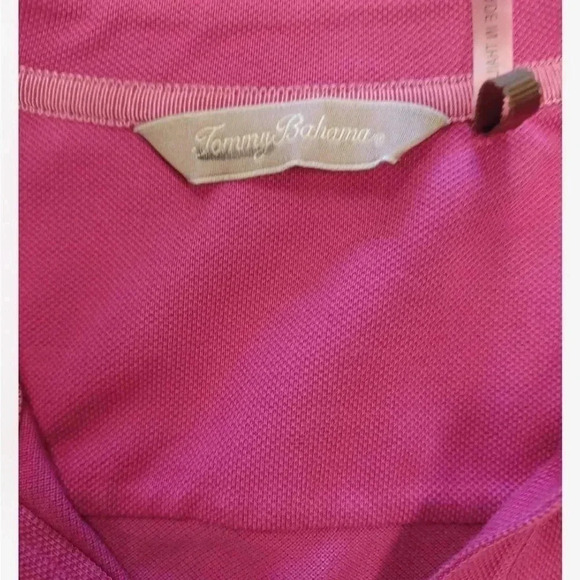 Tommy  Bahama Pink Golf Polo Short Sleeve Shirt Size Medium - Picture 4 of 8